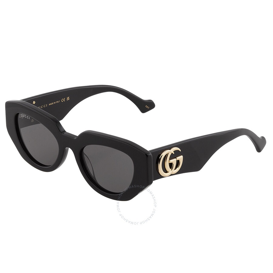 Gucci Grey Geometric Ladies Sunglasses GG1421S 001 51 - 4