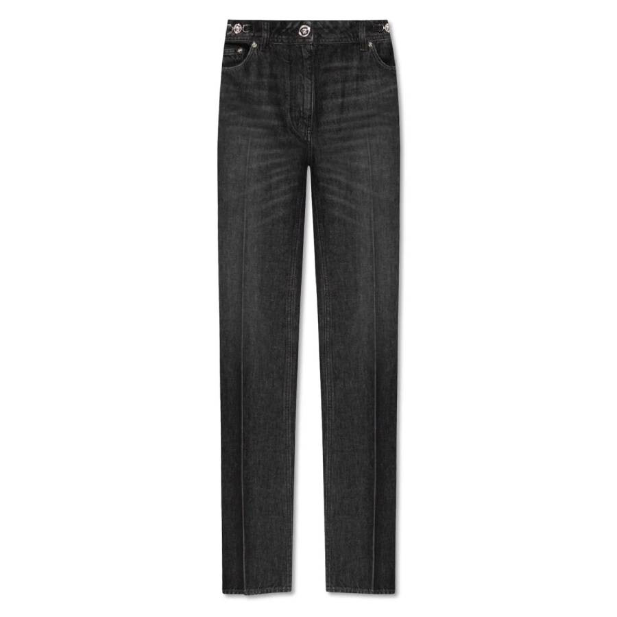Versace Mid-Rise Medusa Straight-Leg Jeans - 5