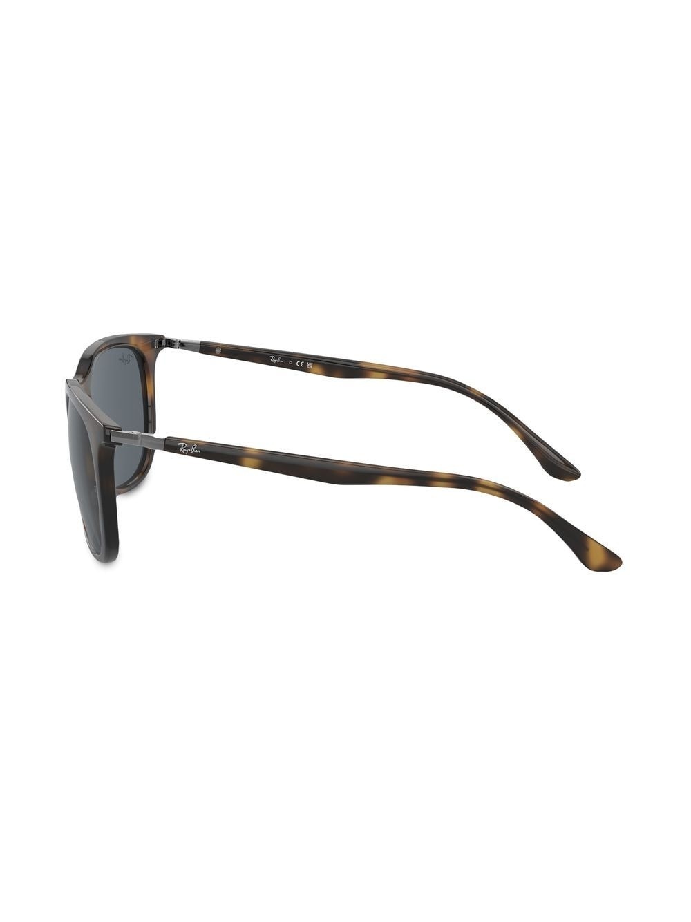 tortoiseshell-effect square-frame sunglasses - 3