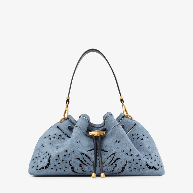 Cinch M
Denim Shoulder Bag With Sangallo Embroidery 1