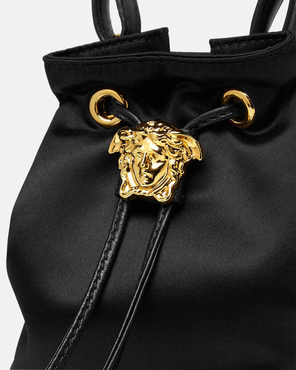 La Medusa Satin Mini Bucket Bag - 6
