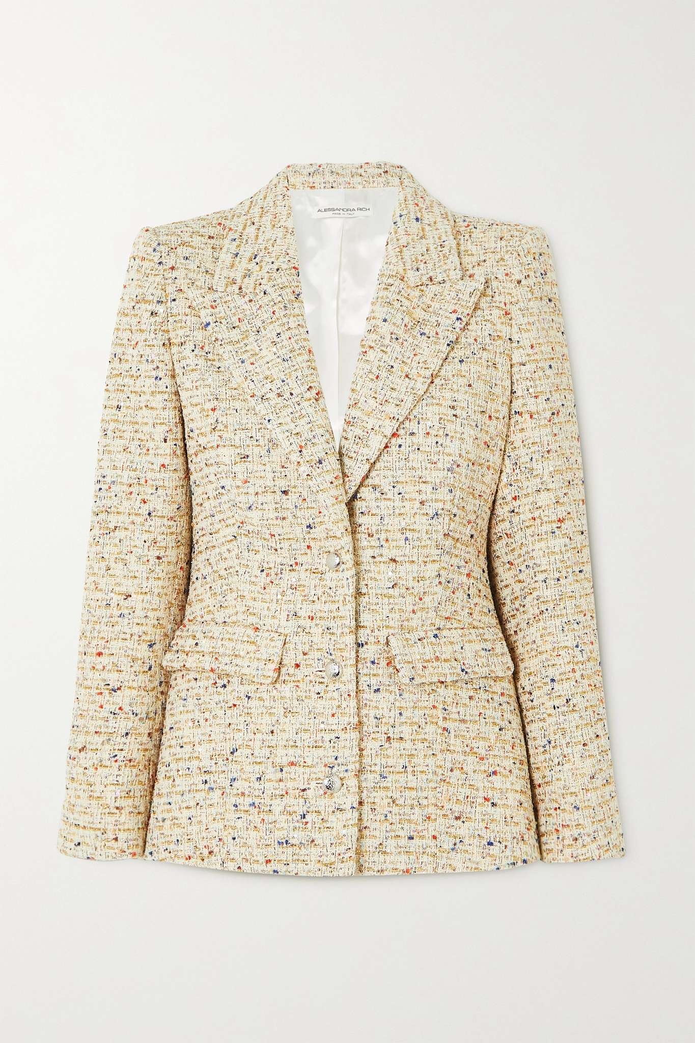 Alessandra Rich Sequin-embellished metallic cotton-blend