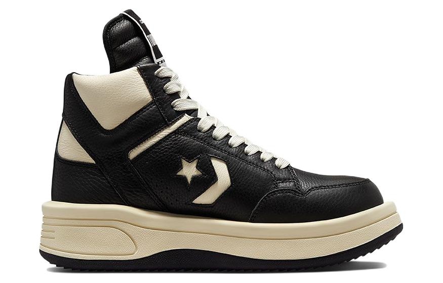 Converse Rick Owens x TURBOWPN Mid 'Black Cloud Cream' A03945C - 2