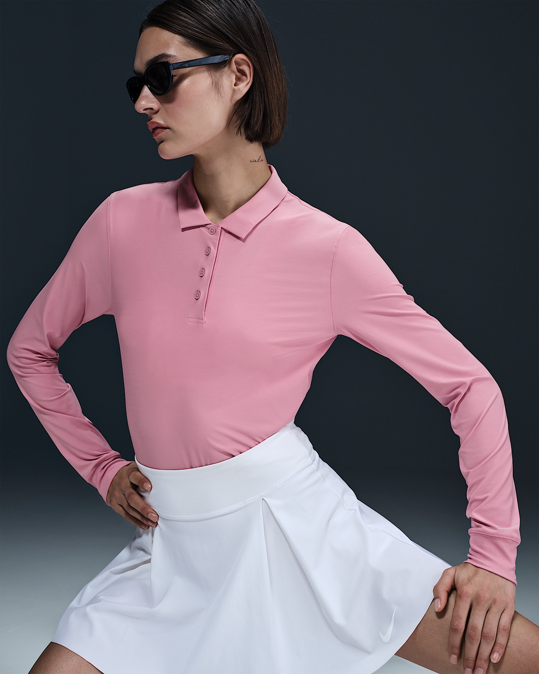 Nike Victory Women's Dri-FIT Long-Sleeve Polo - 3