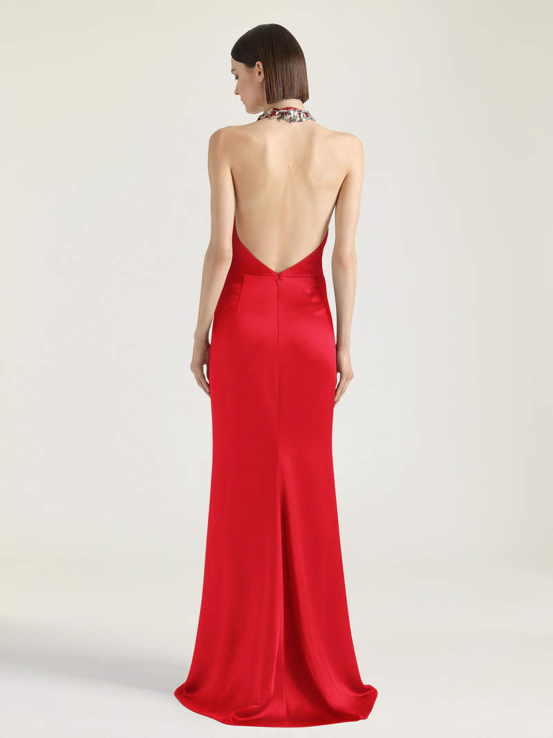 Givenchy HALTER NECK DRESS IN CREPE AND SATIN outlook