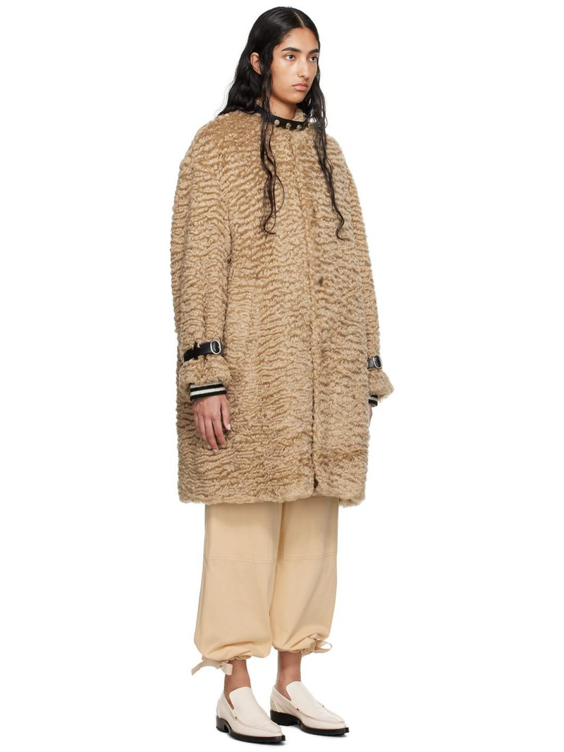 Brown Band Collar Coat 2