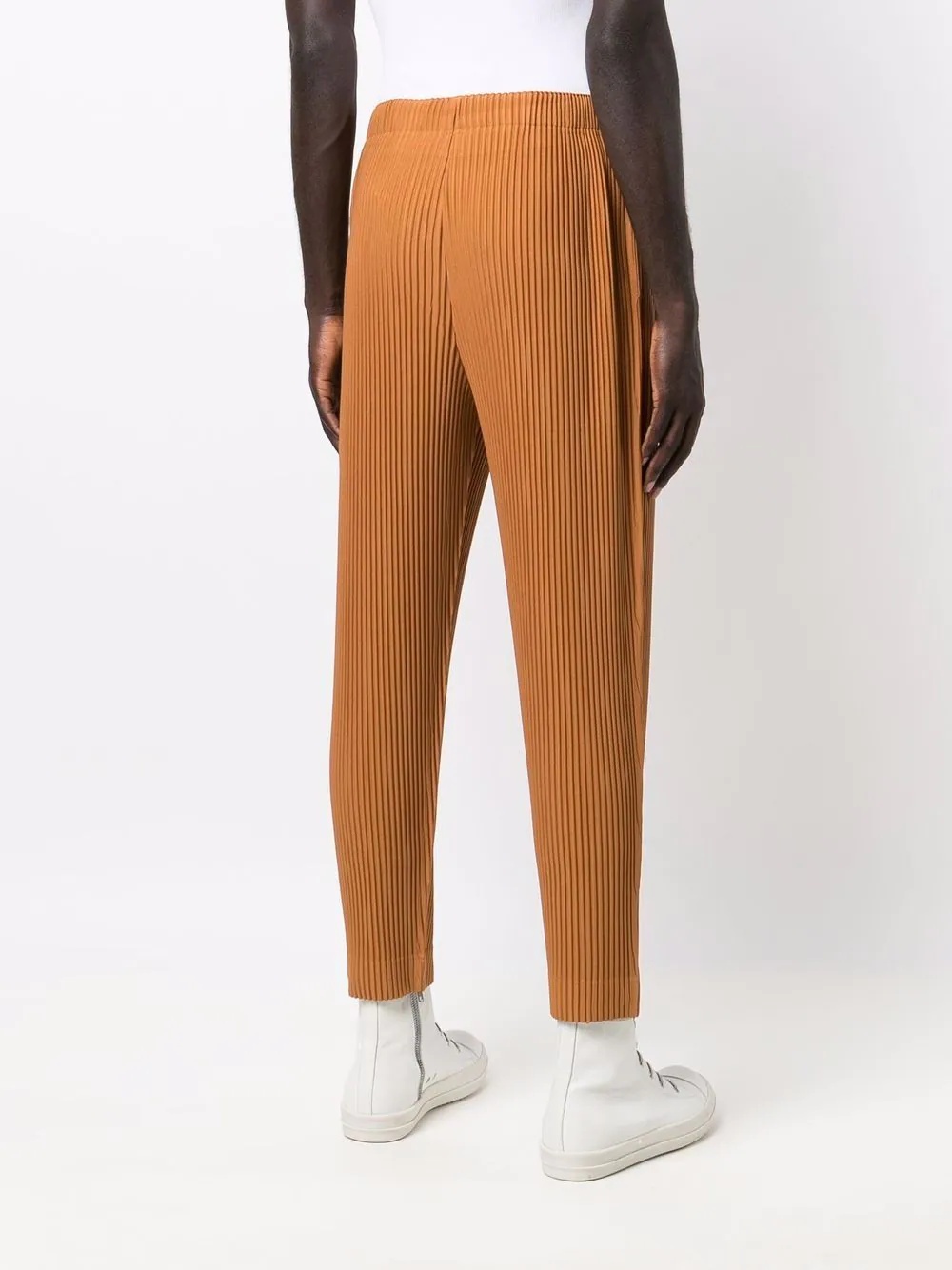 plissé cropped trousers - 4