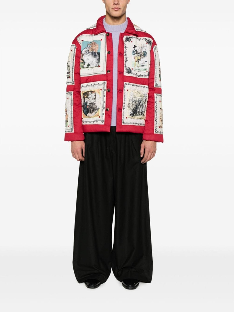 BODE Storytime graphic-print down jacket outlook