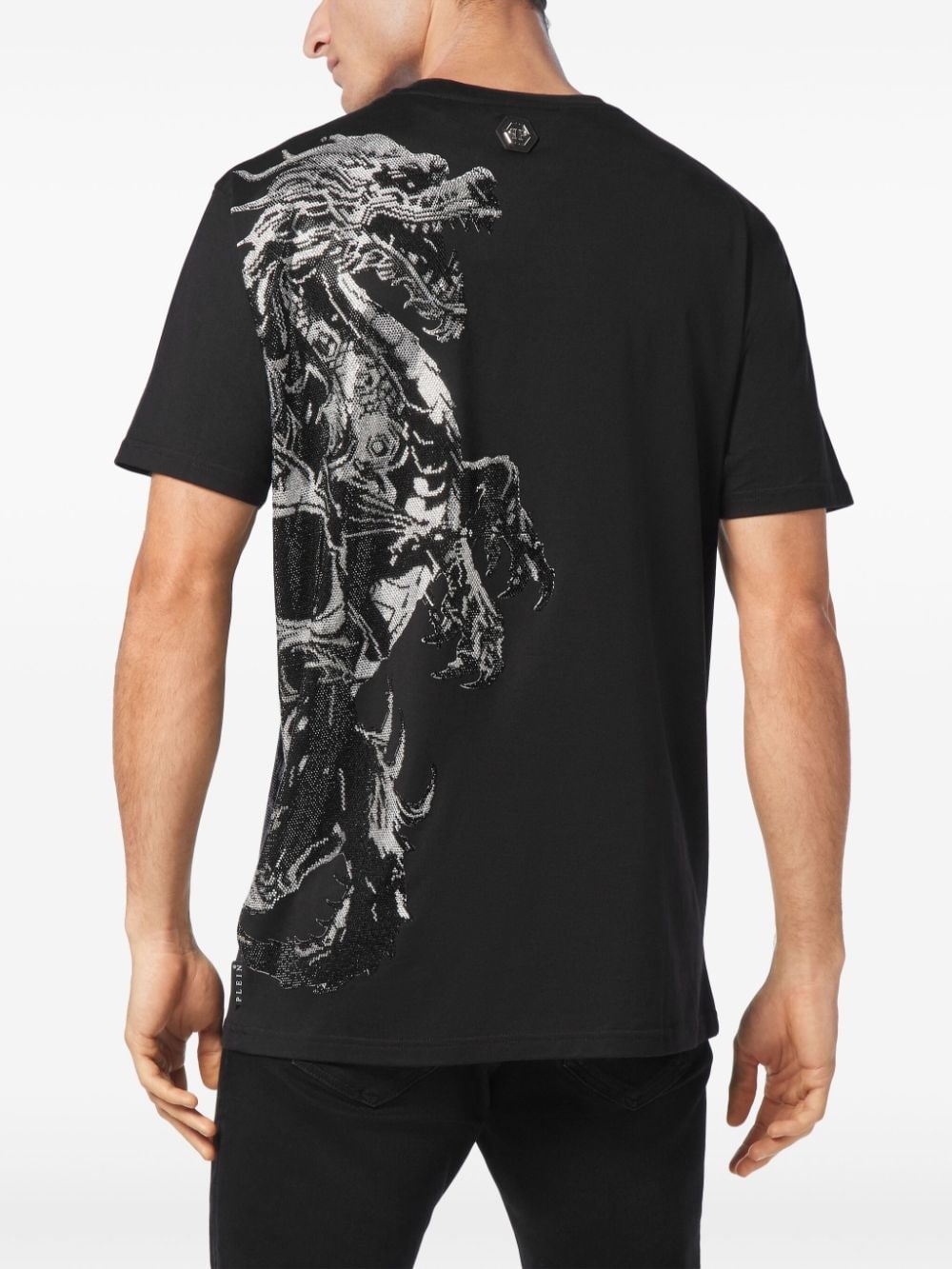 rhinestone-embellished cotton t-shirt - 4