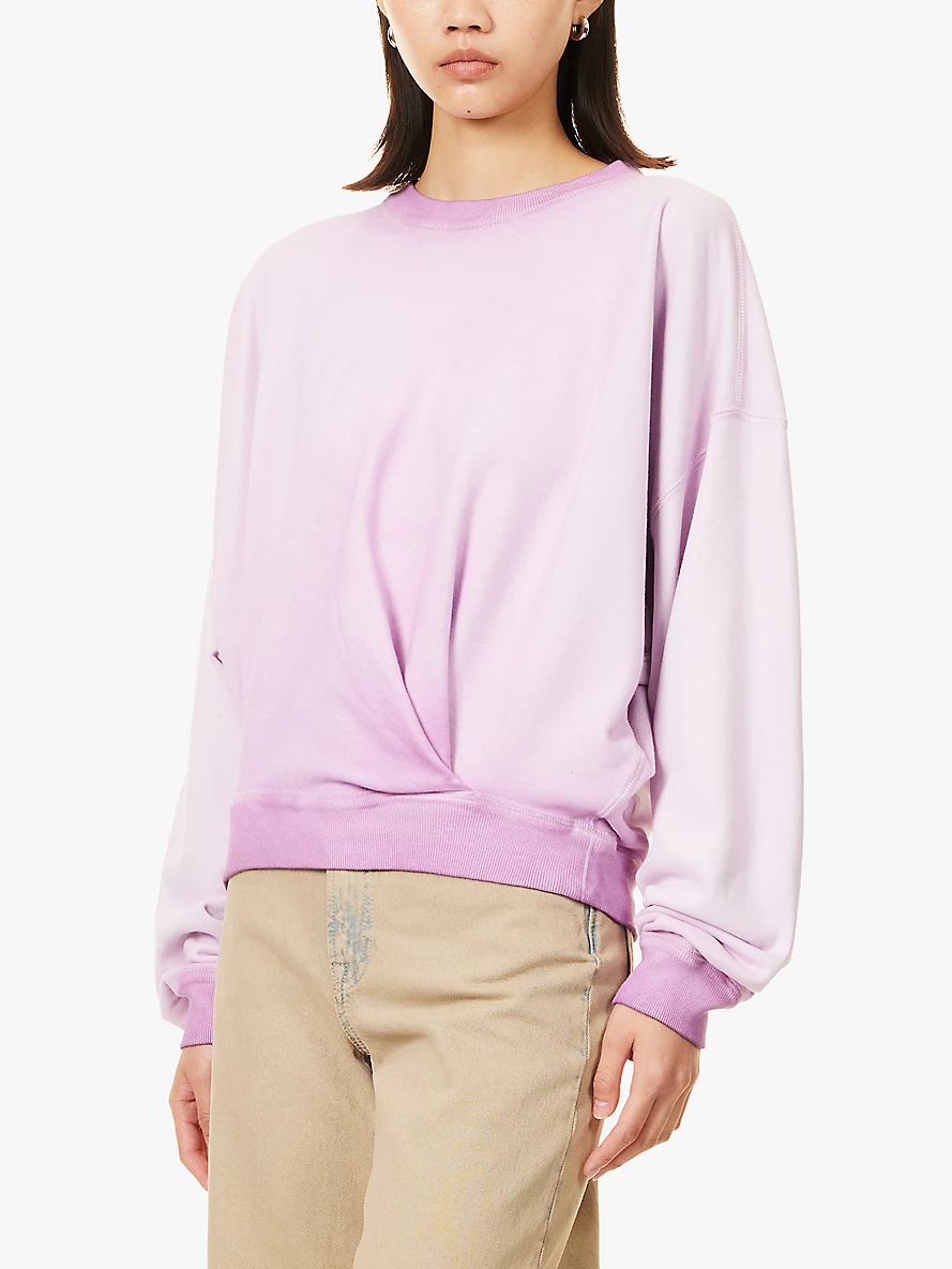 Paulia faded-wash cotton-jersey sweatshirt - 3