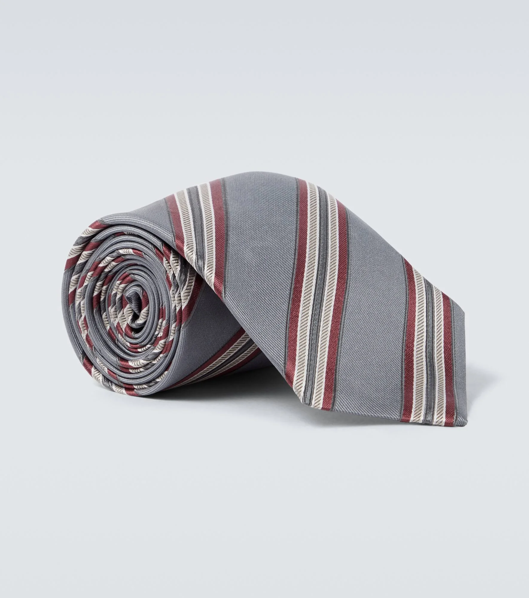 Striped silk tie - 1