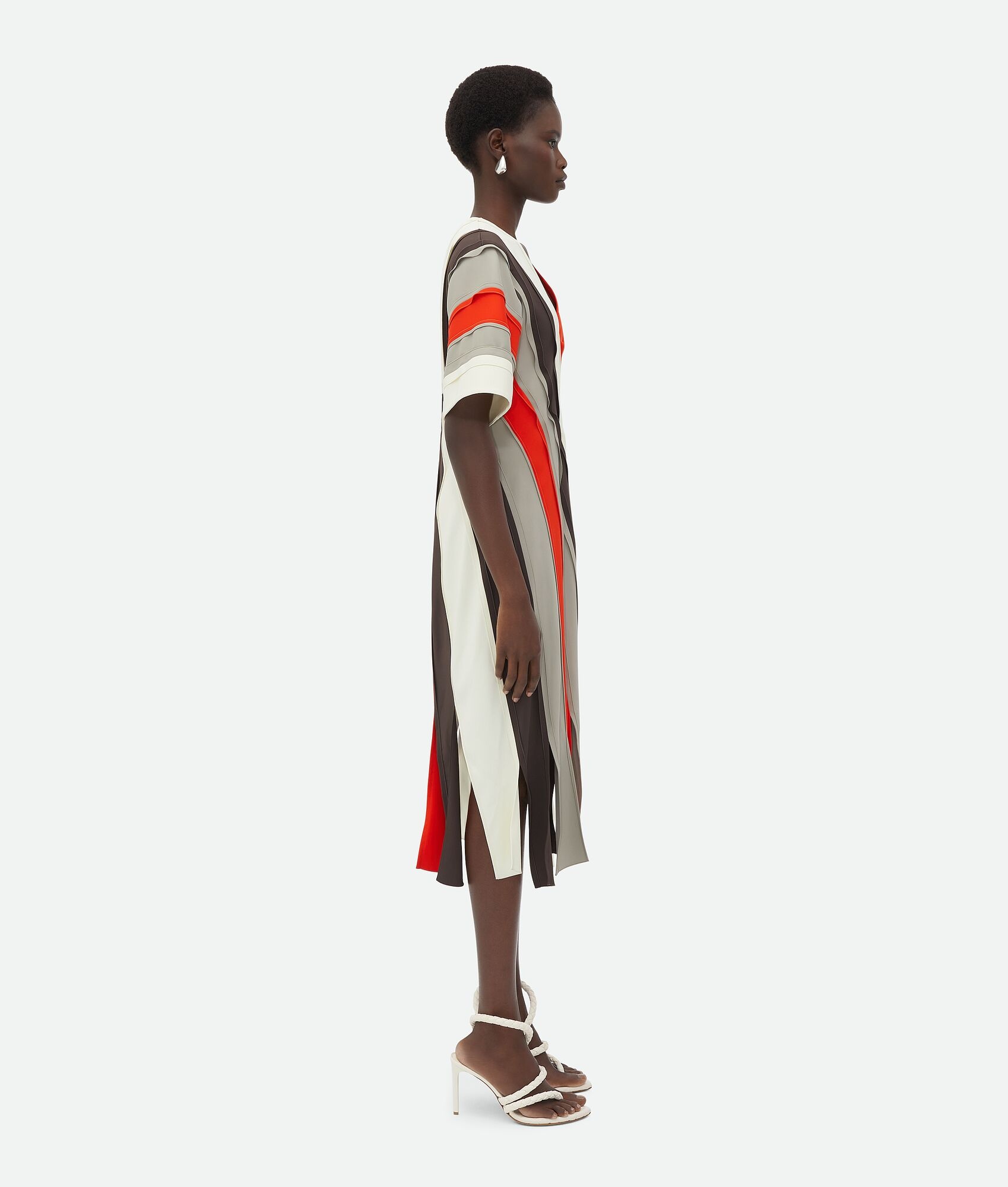 Fluid Viscose Stripe Dress - 2