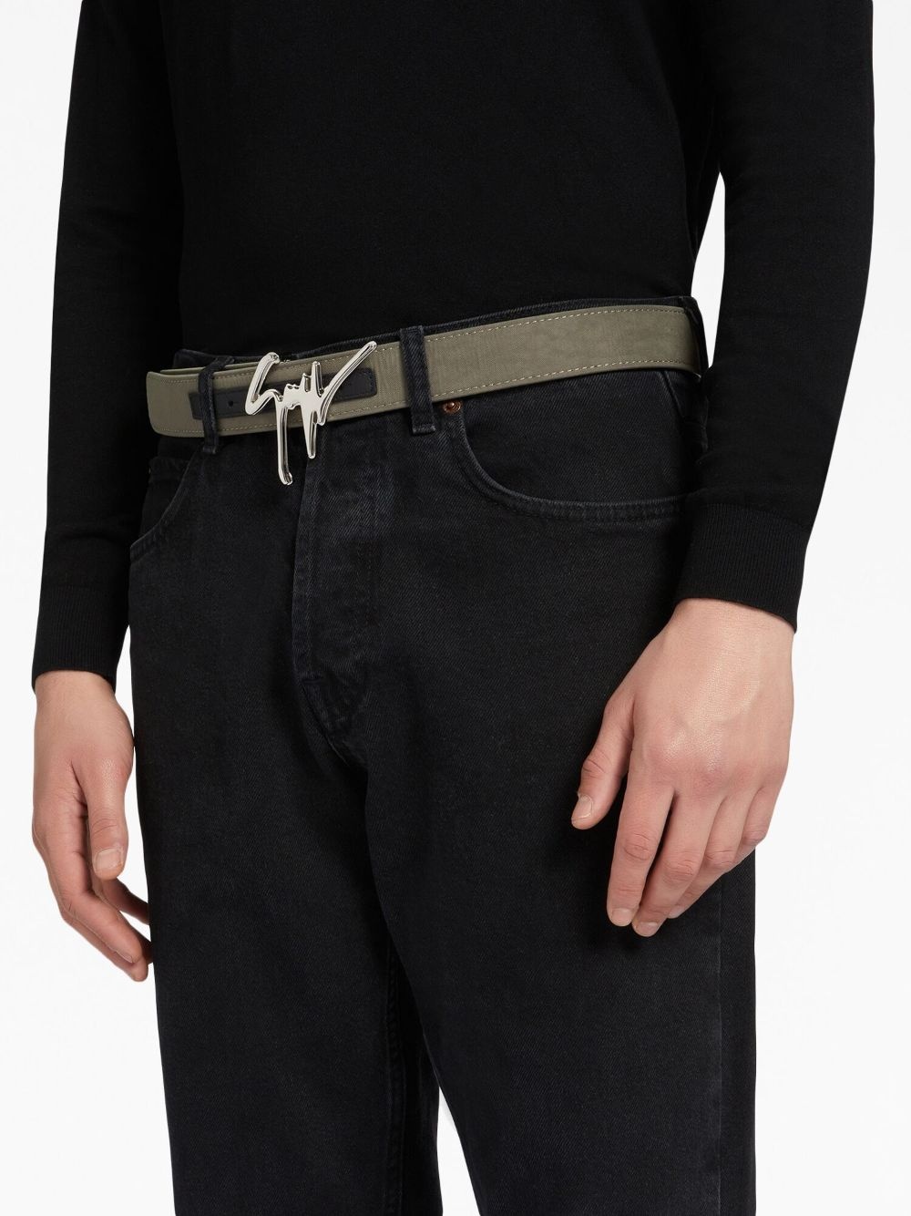 Giuseppe logo-lettering belt - 3