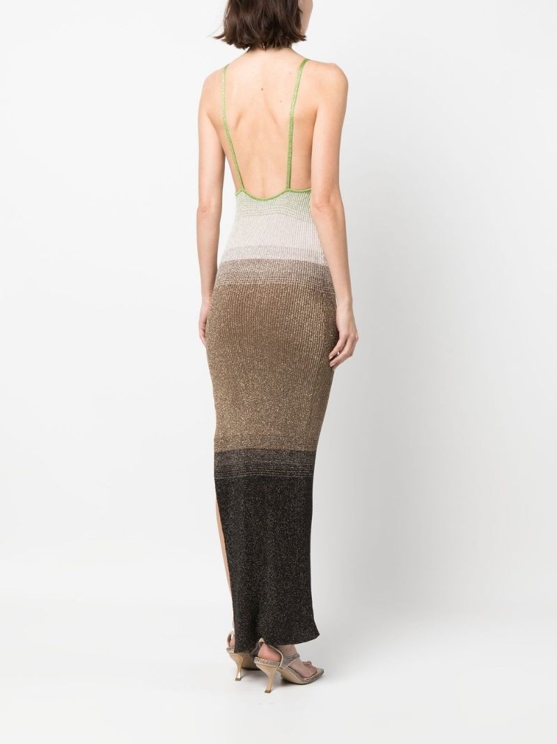ribbed-knit maxi dress - 4