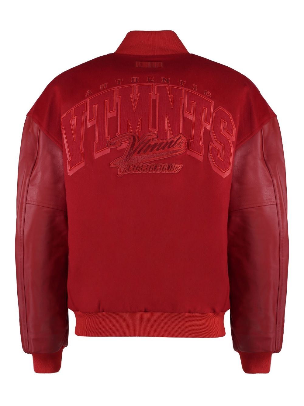 logo-embroidered bomber jacket - 2