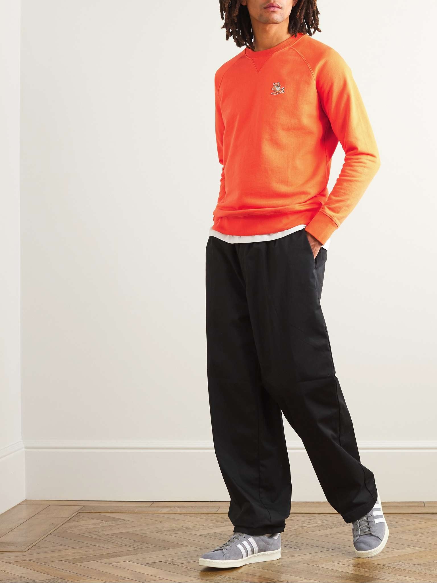Chillax Fox Logo-Appliquéd Cotton-Jersey Sweatshirt - 2