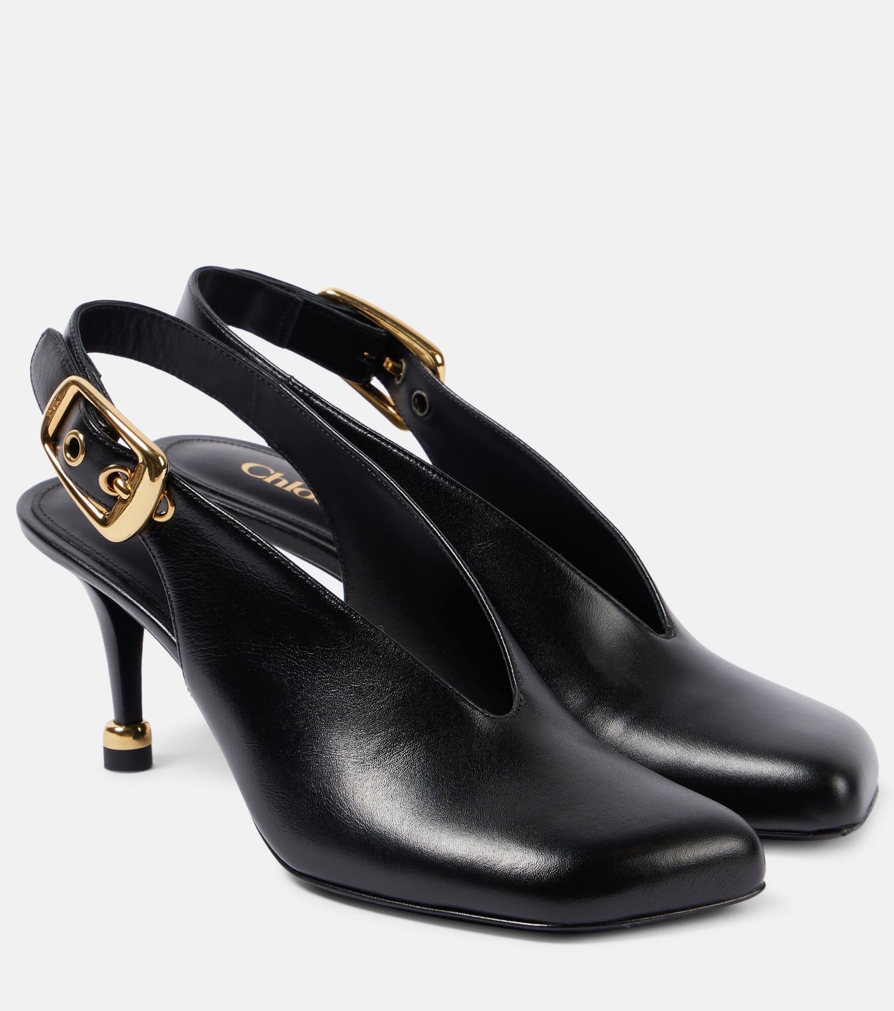 Andrea leather slingback pumps - 1