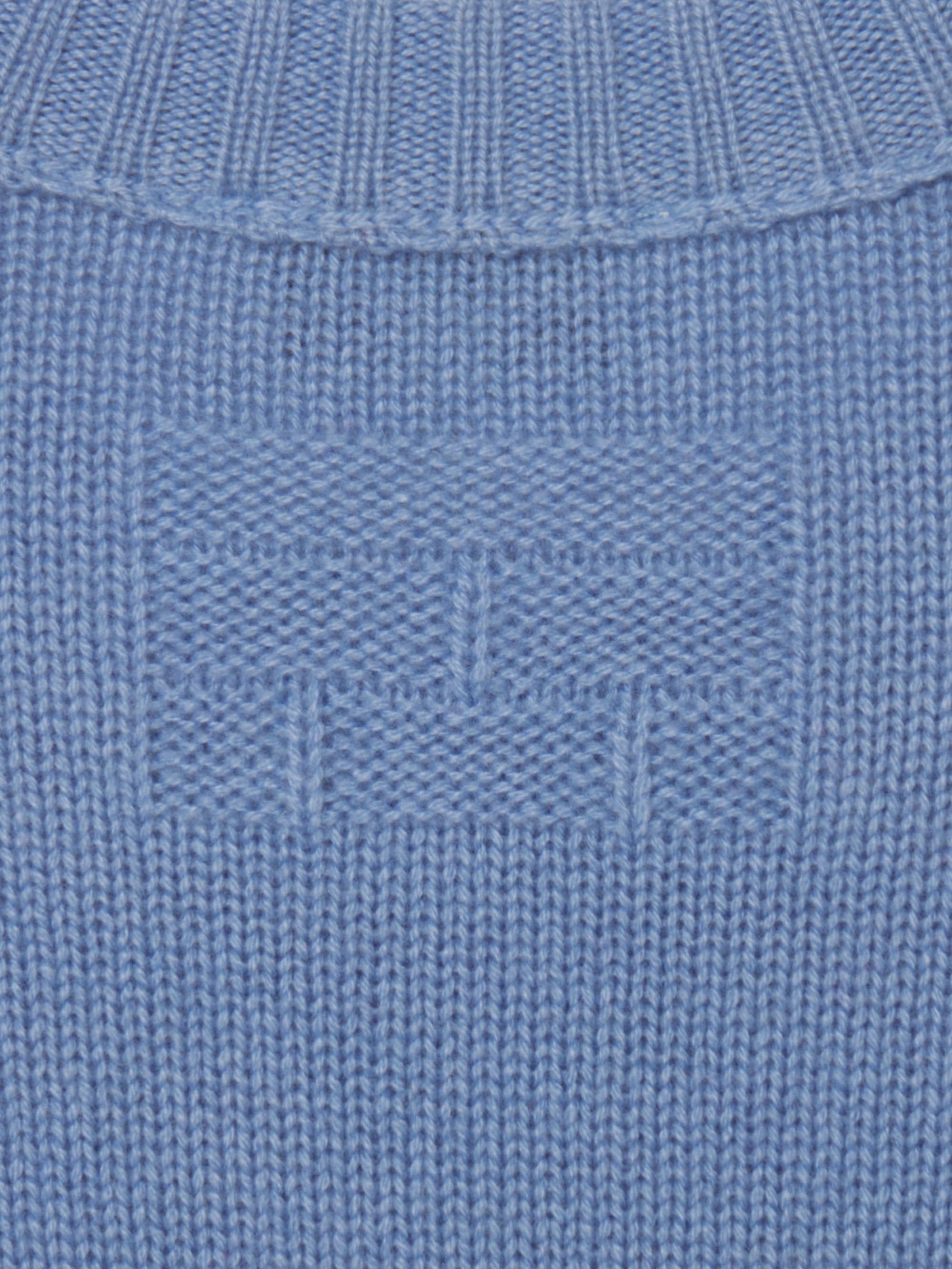 Cashmere Crewneck Sweater in Smoky Blue - 2