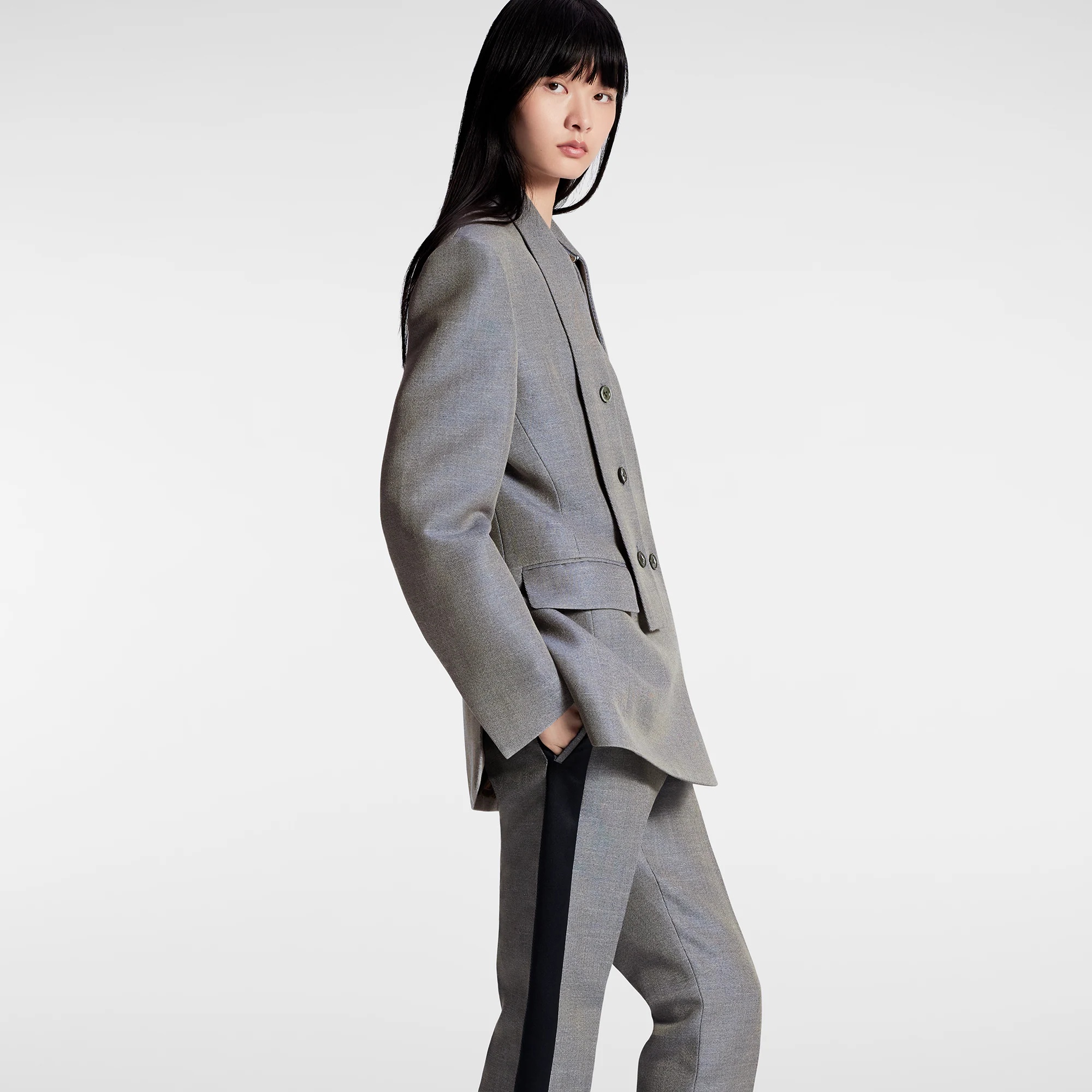 Side Accent Tailored Pants - 5