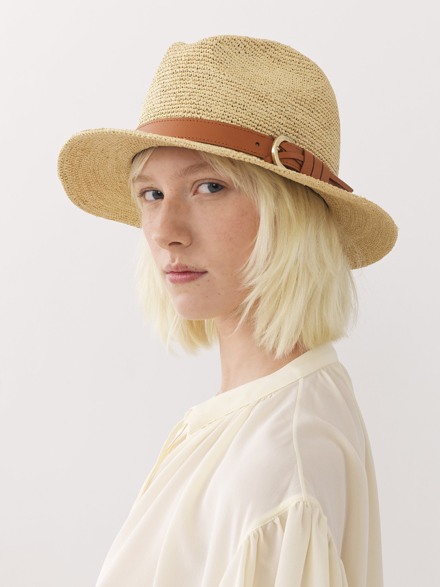 CHLOÉ X BORSALINO STRAW HAT - 4