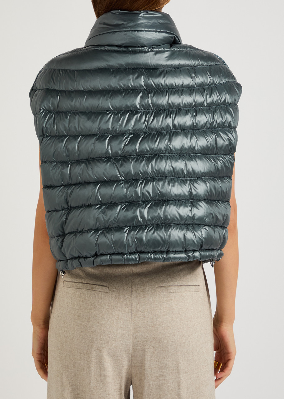 Herno Quilted Glossed Shell Gilet - 3