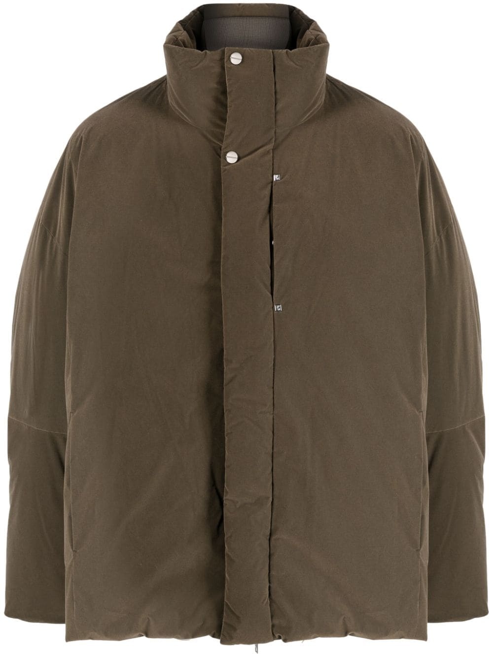 funnel-neck padded jacket - 1