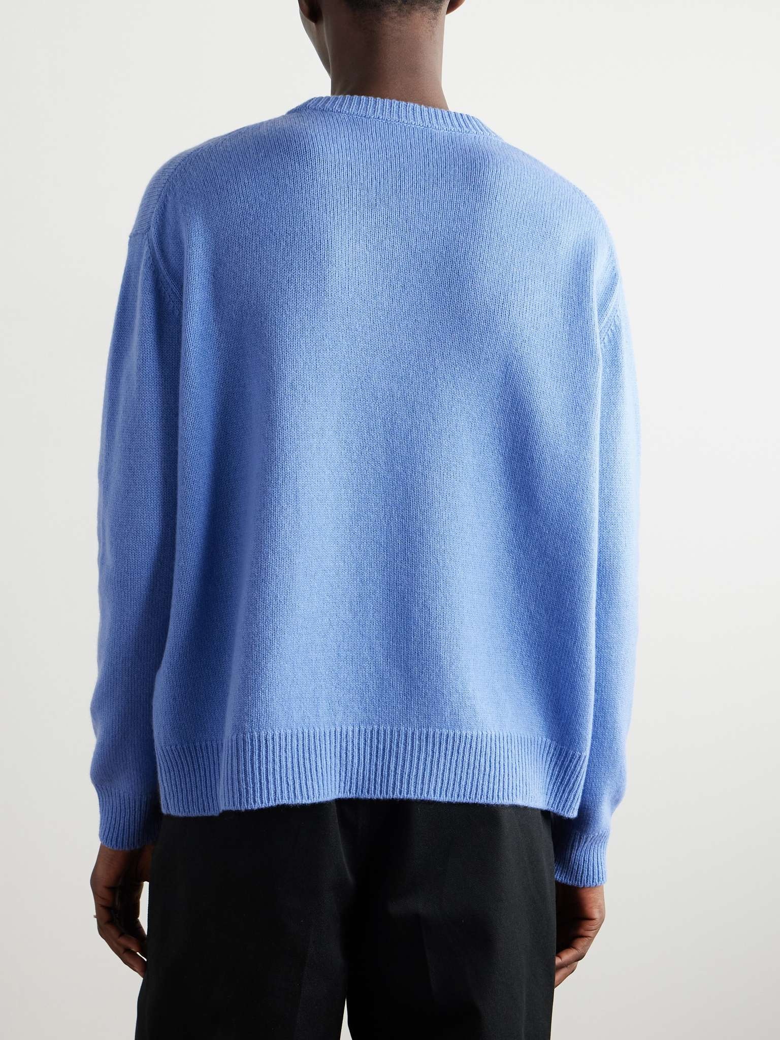 Logo-Embroidered Cashmere Sweater - 3