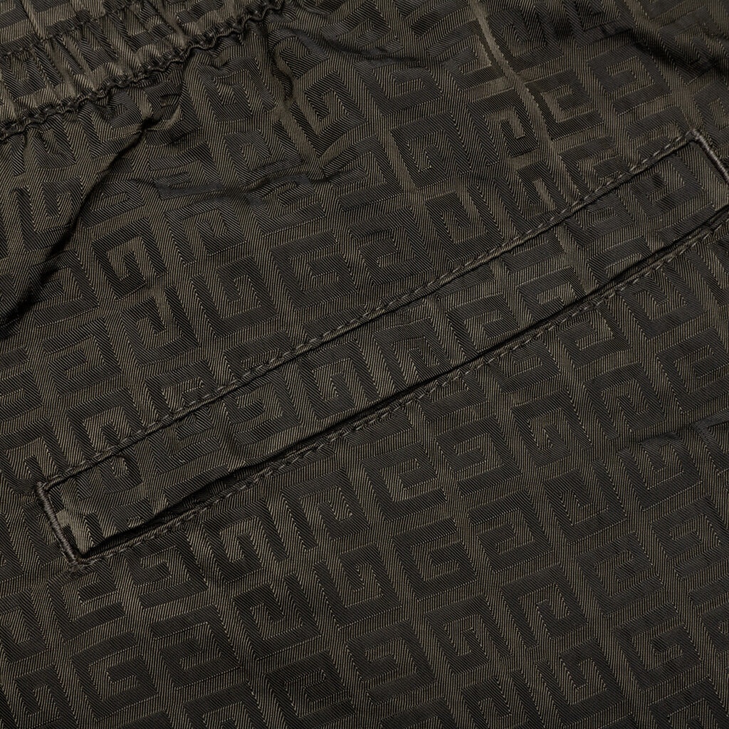 GIVENCHY GARMENT DYE EMBROIDERED JOGGERS - MILITARY GREEN - 5
