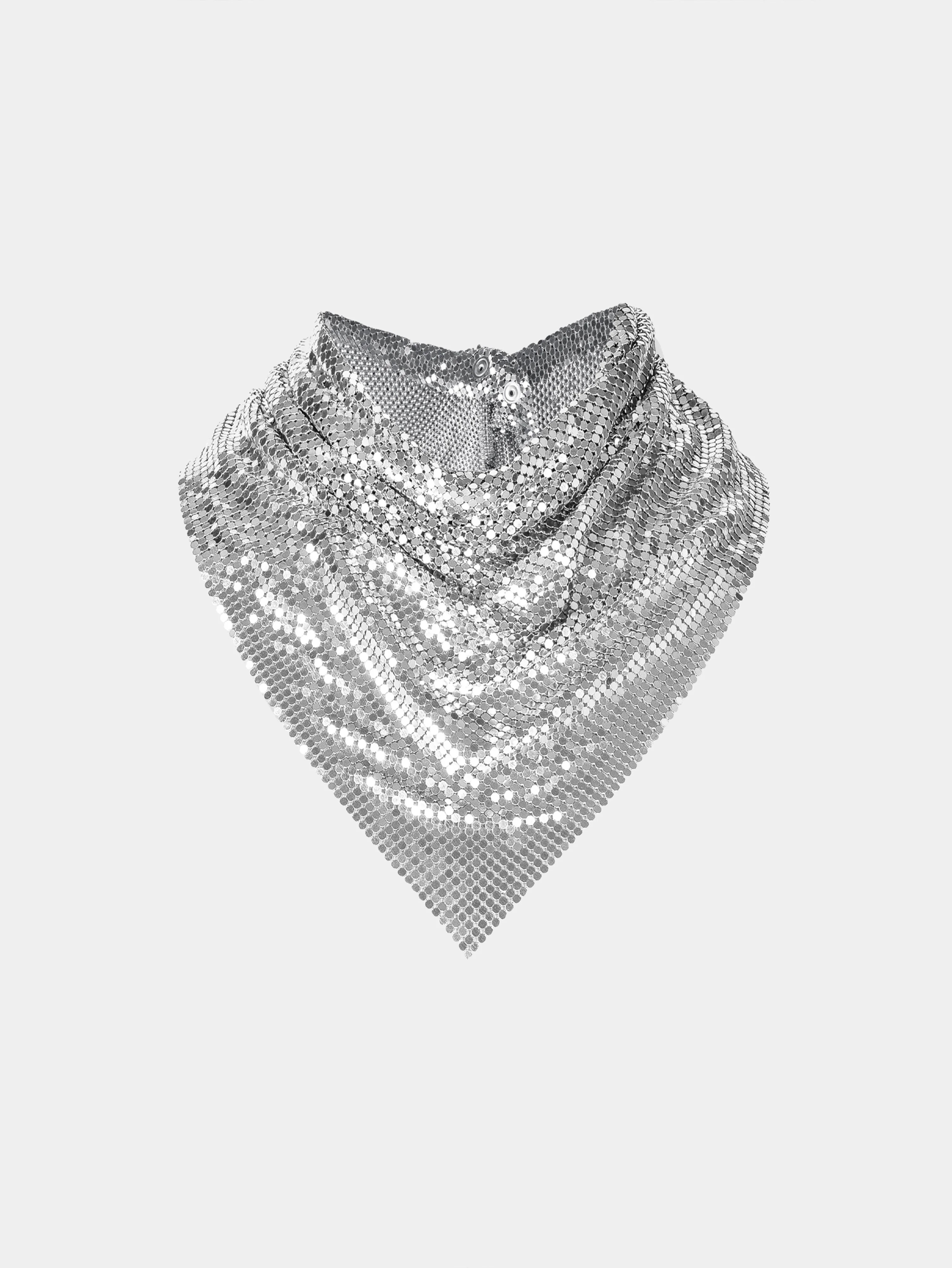 SILVER CHAINMAIL SCARF - 1
