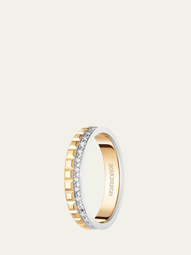 Boucheron Yellow Gold and White Gold Quatre Diamond Ring outlook