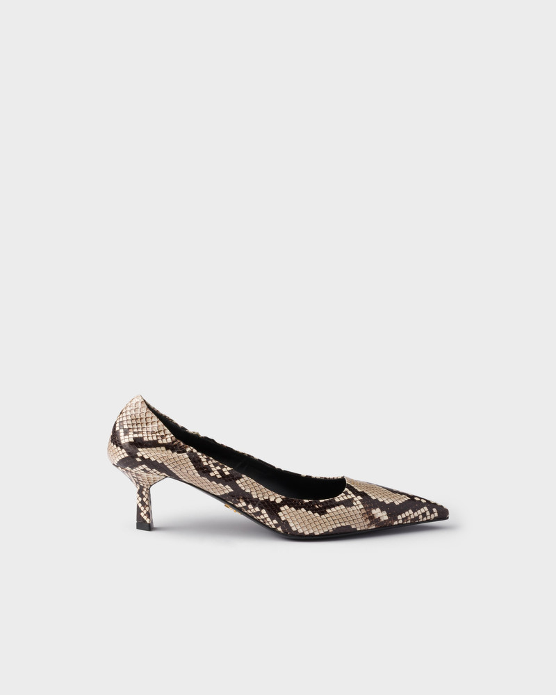 Printed Ayers leather pumps 2