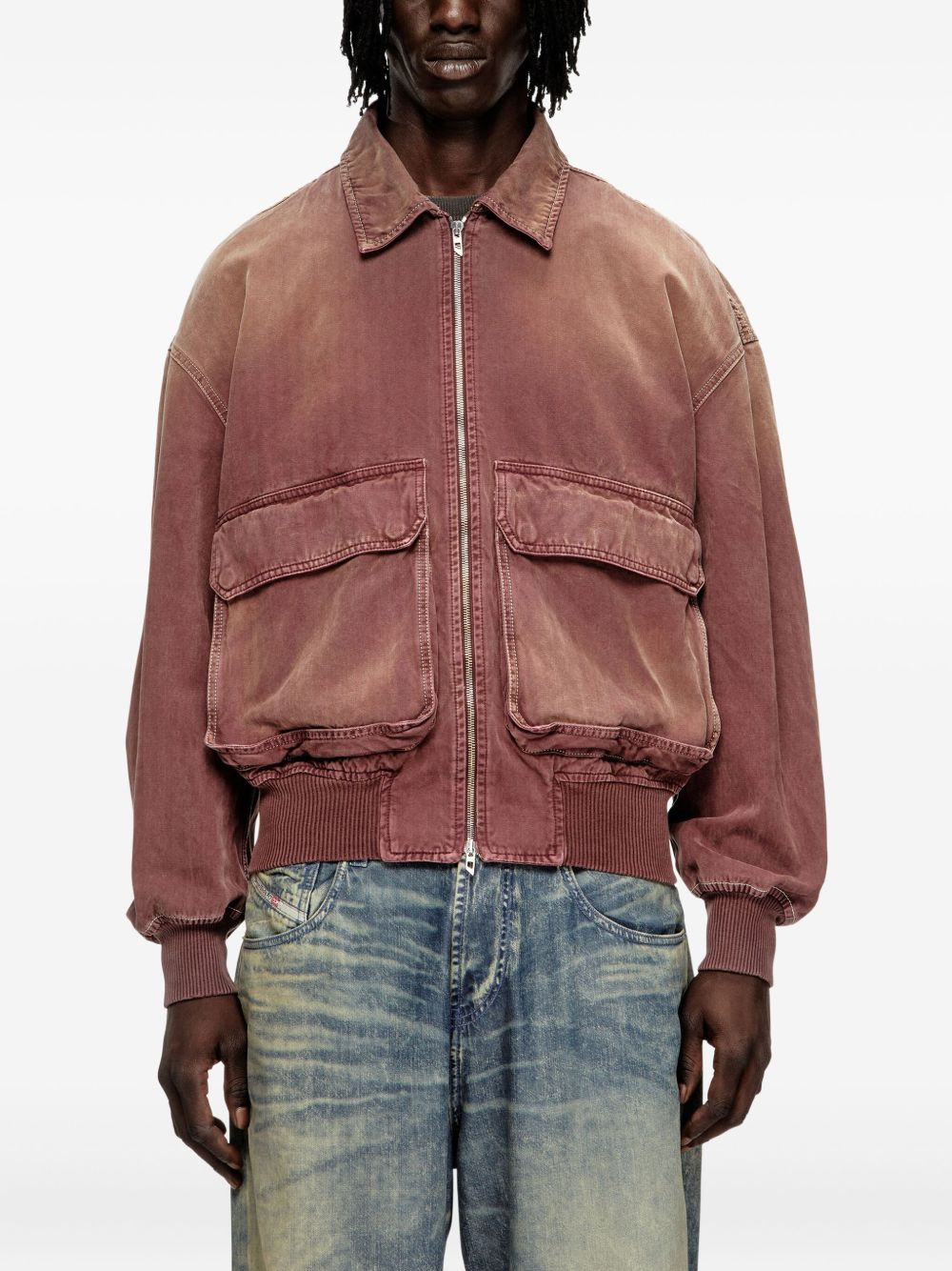 flap-pockets cotton denim jacket - 3
