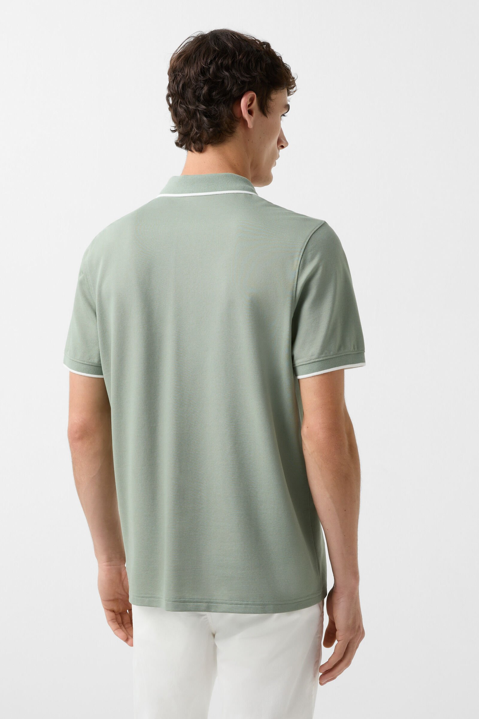 Timo polo shirt in Eucalyptus - 3