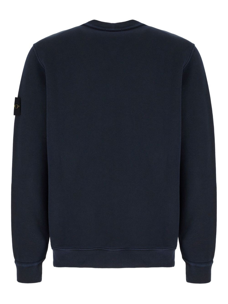 Stone Island Compass-logo crew-neck sweatshirt outlook