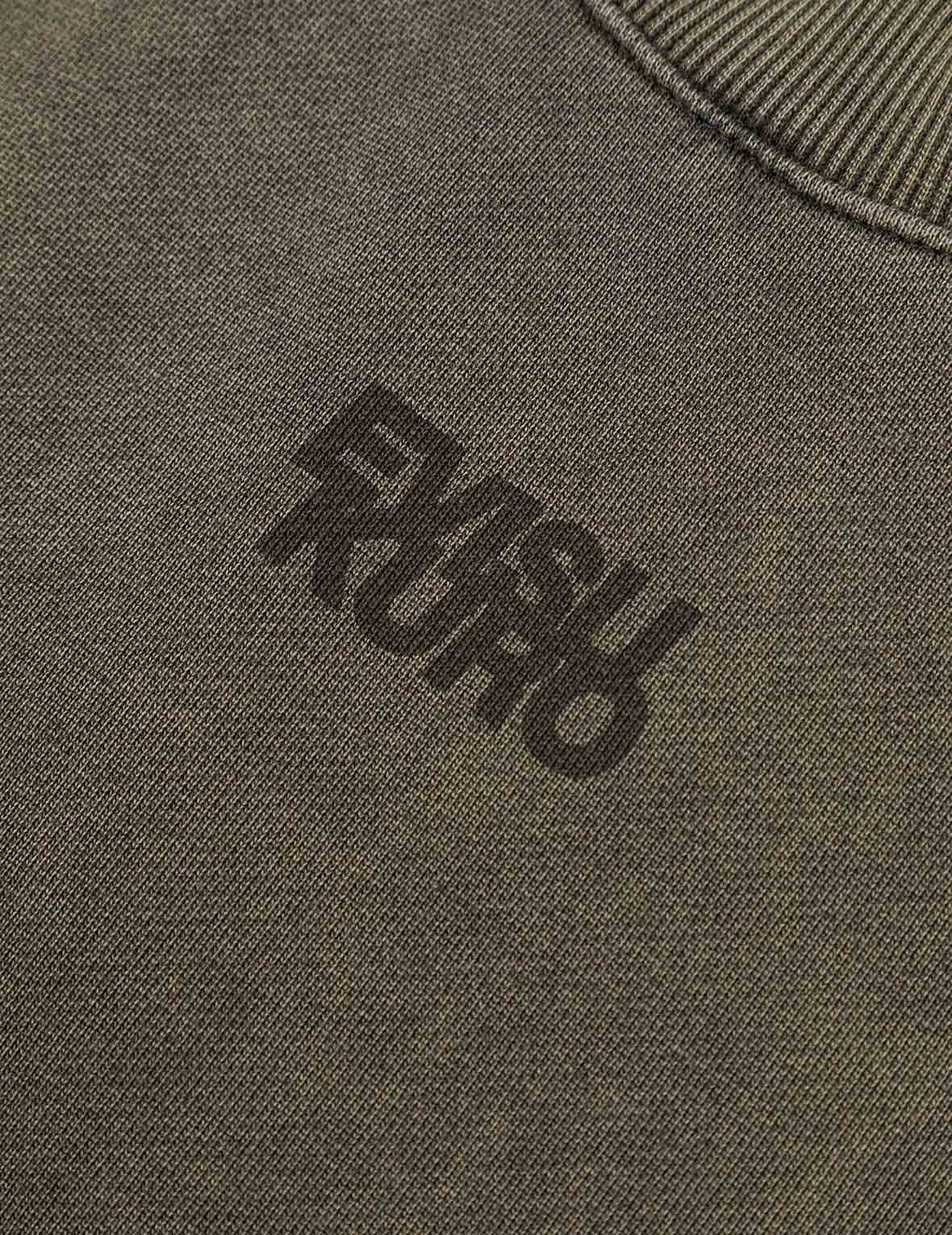 Heavy Washed Loose Fit Short-Sleeve Sweatshirt - 6