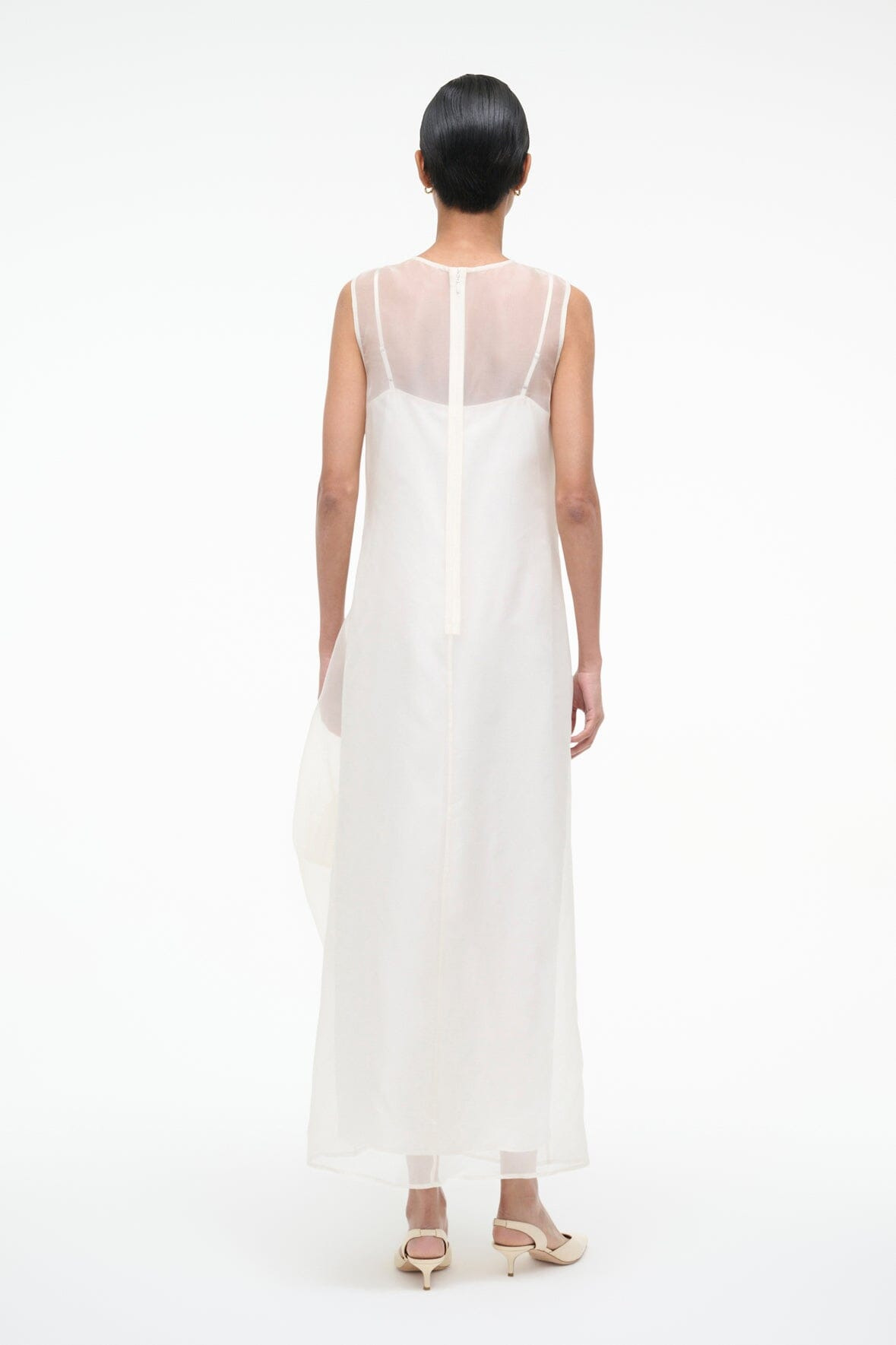 STAUD VIOLA DRESS IVORY - 4
