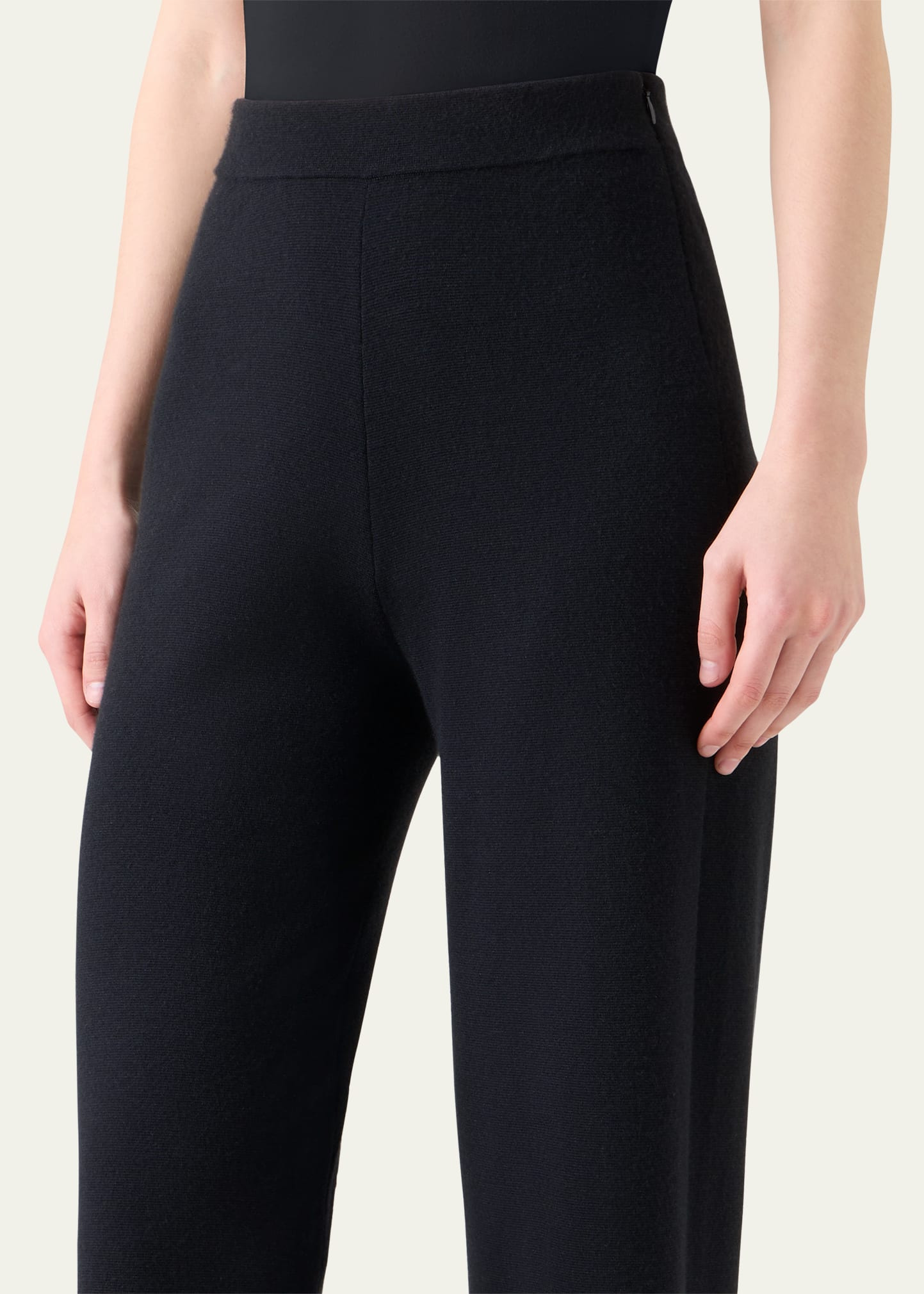 Cashmere Milano Knit Bootcut-Leg Pants - 5