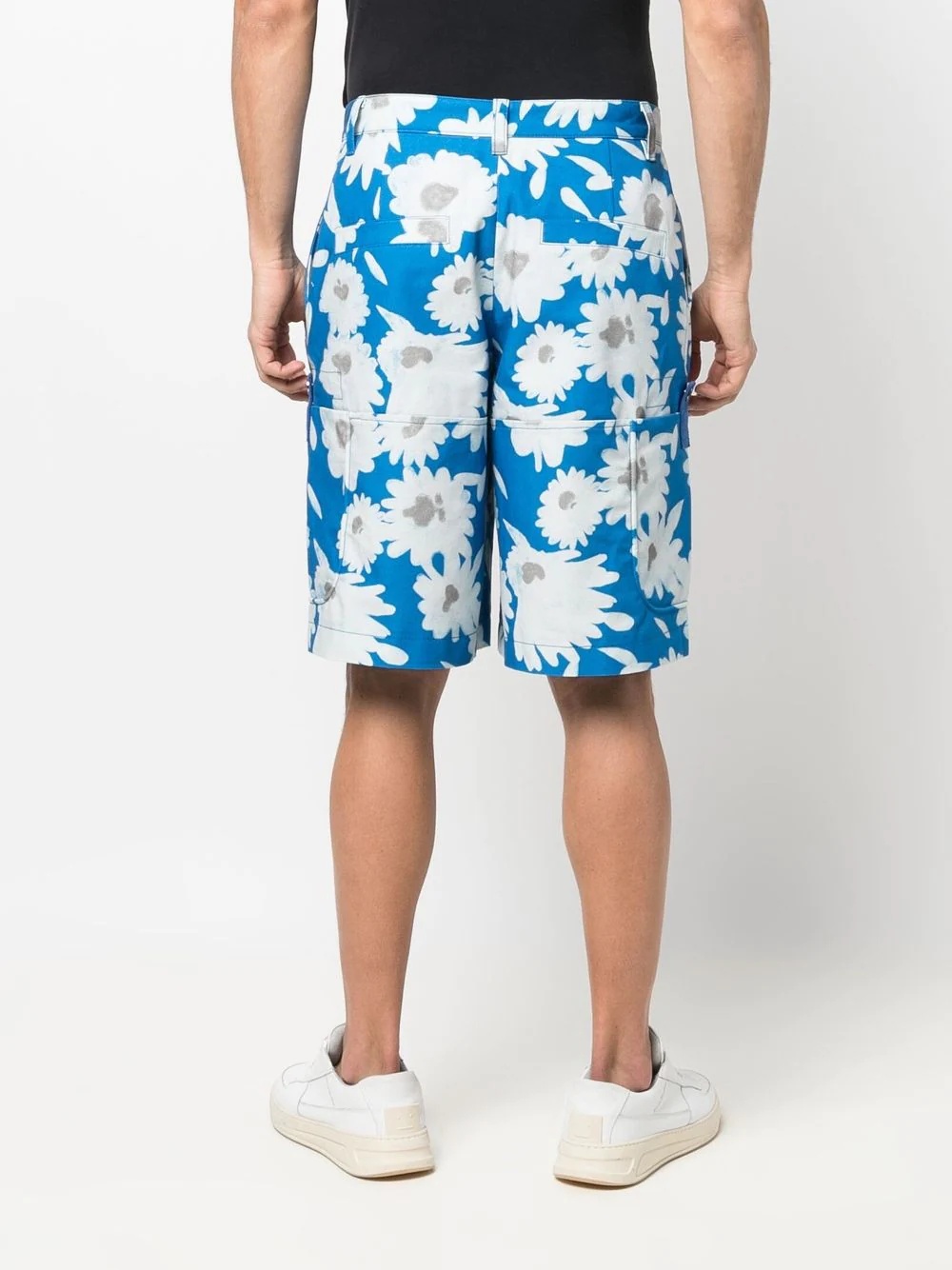 floral-print knee-length shorts - 4