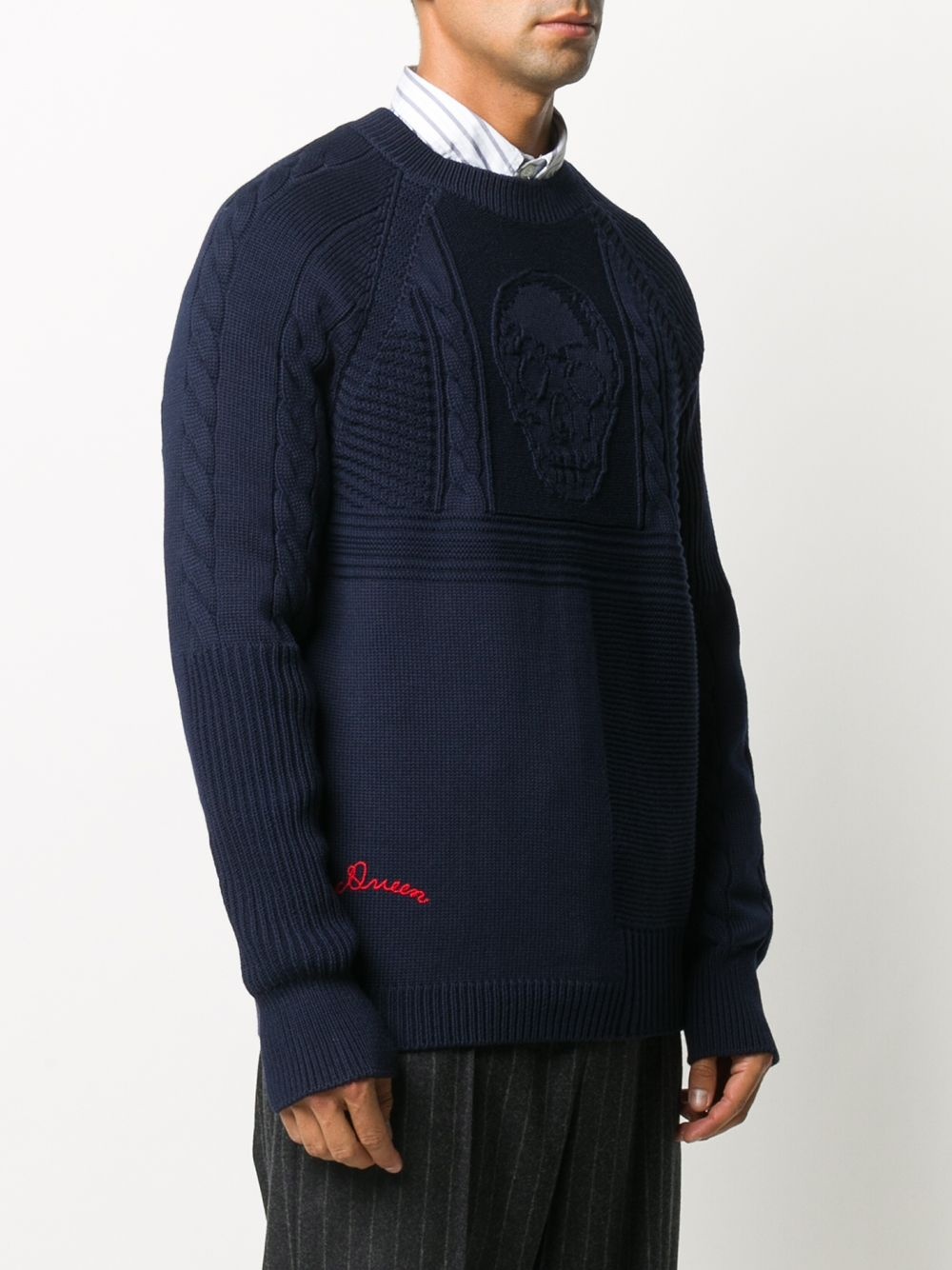 skull knit jumper - 3