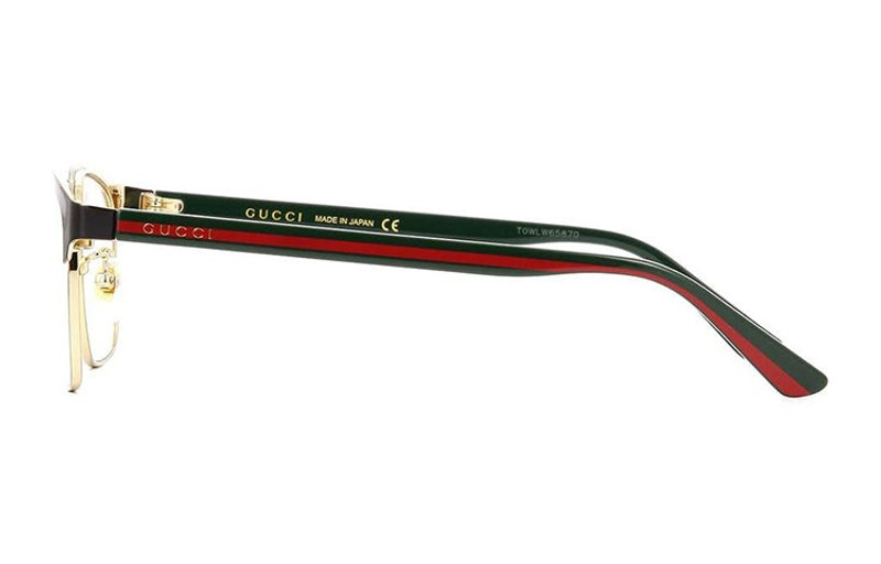 GUCCI Gucci Black Frame Capsule Series Optical Green Lens Black GG0934OA-001 outlook