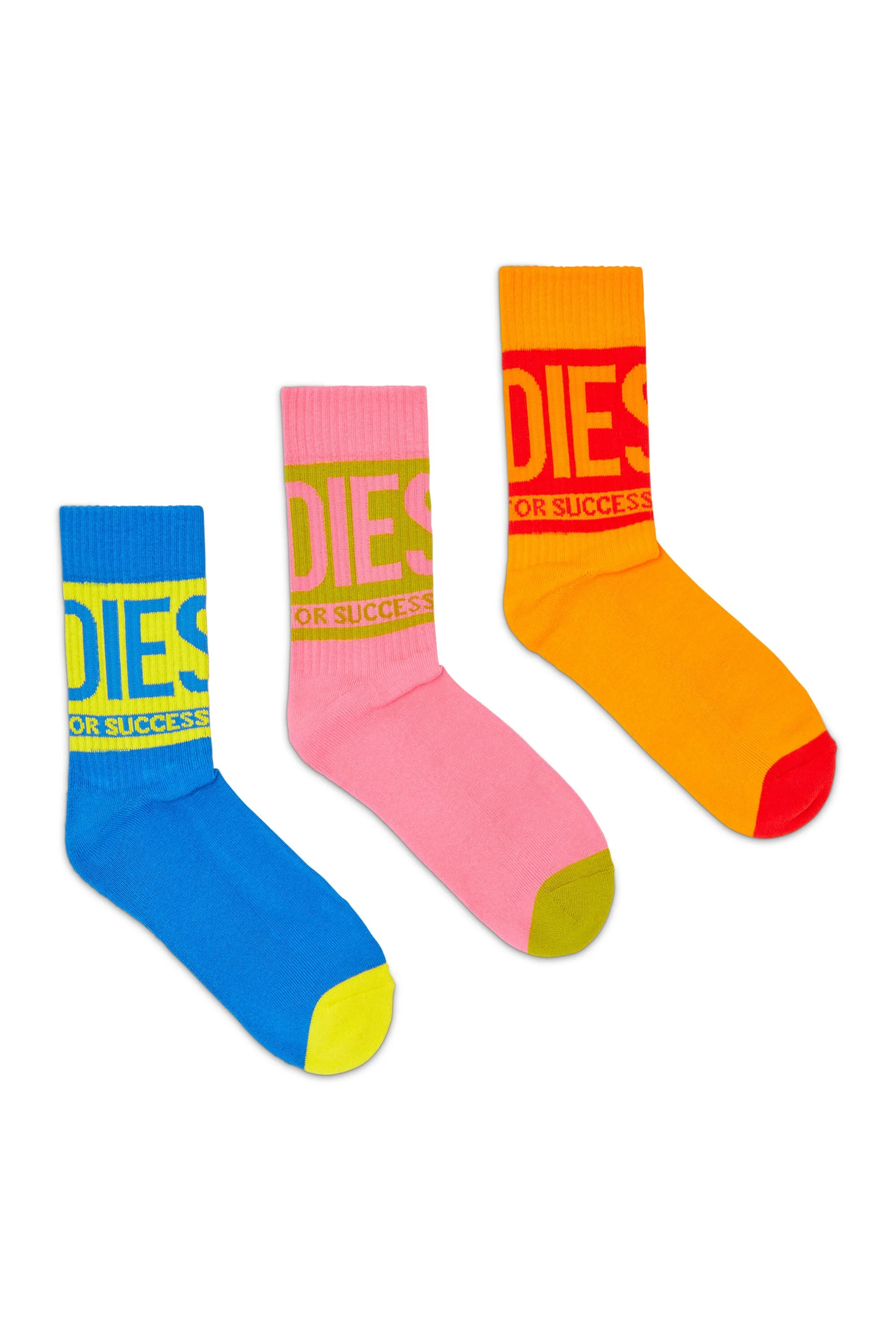 SOCKS THREE-PACK IN COTTON WITH LOGO DETAIL - 1