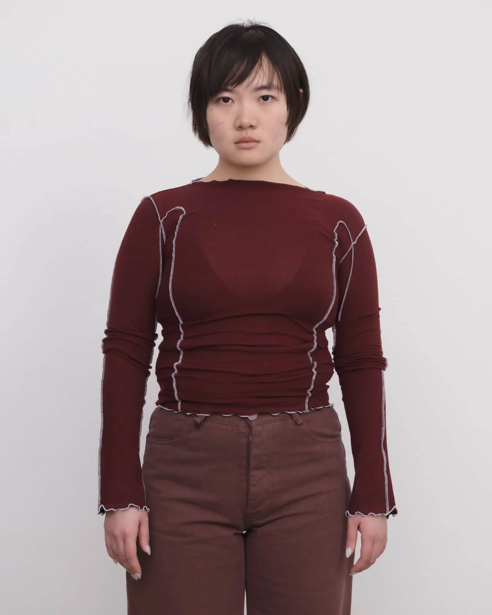 Omato Long Sleeve Tee - Organic Cotton Rib - 1