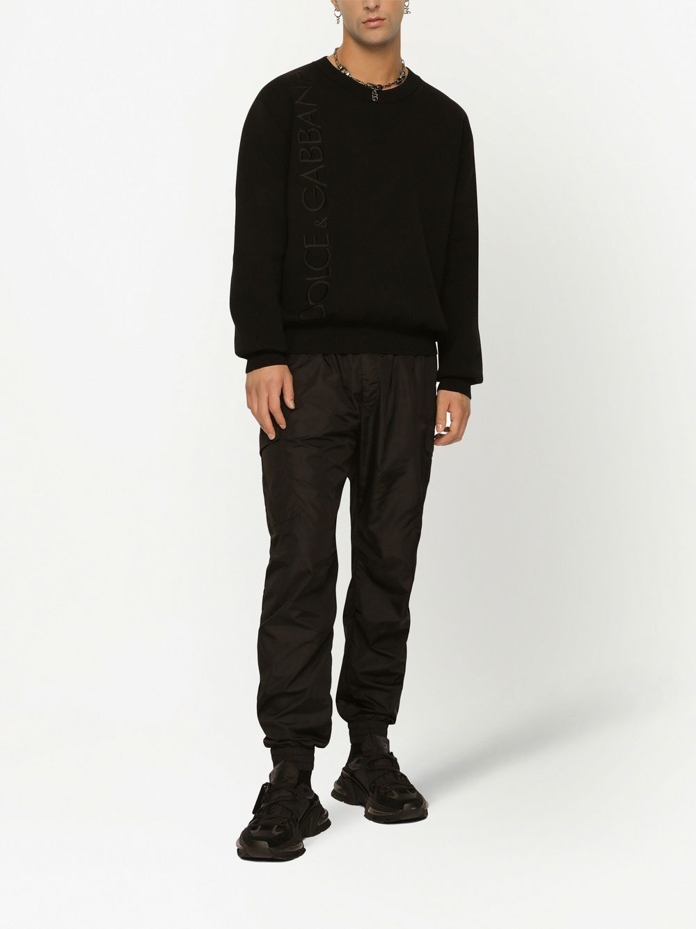 logo-embroidered jumper - 3