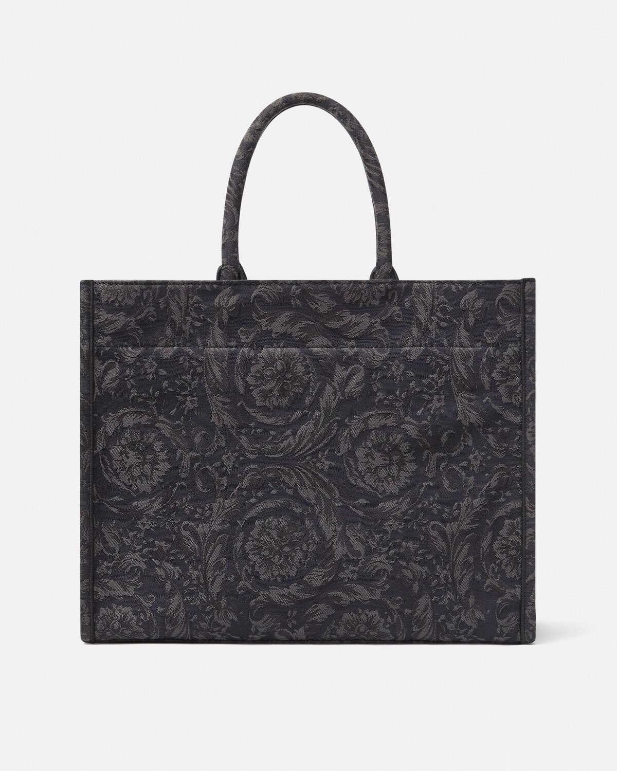 トートバッグ VERSACE EMBROIDERED FABRIC BIG ATHENA SHOPPING BAG Versace Embroidered Fabric Big Athena Shopping Bag – LOZURI®
