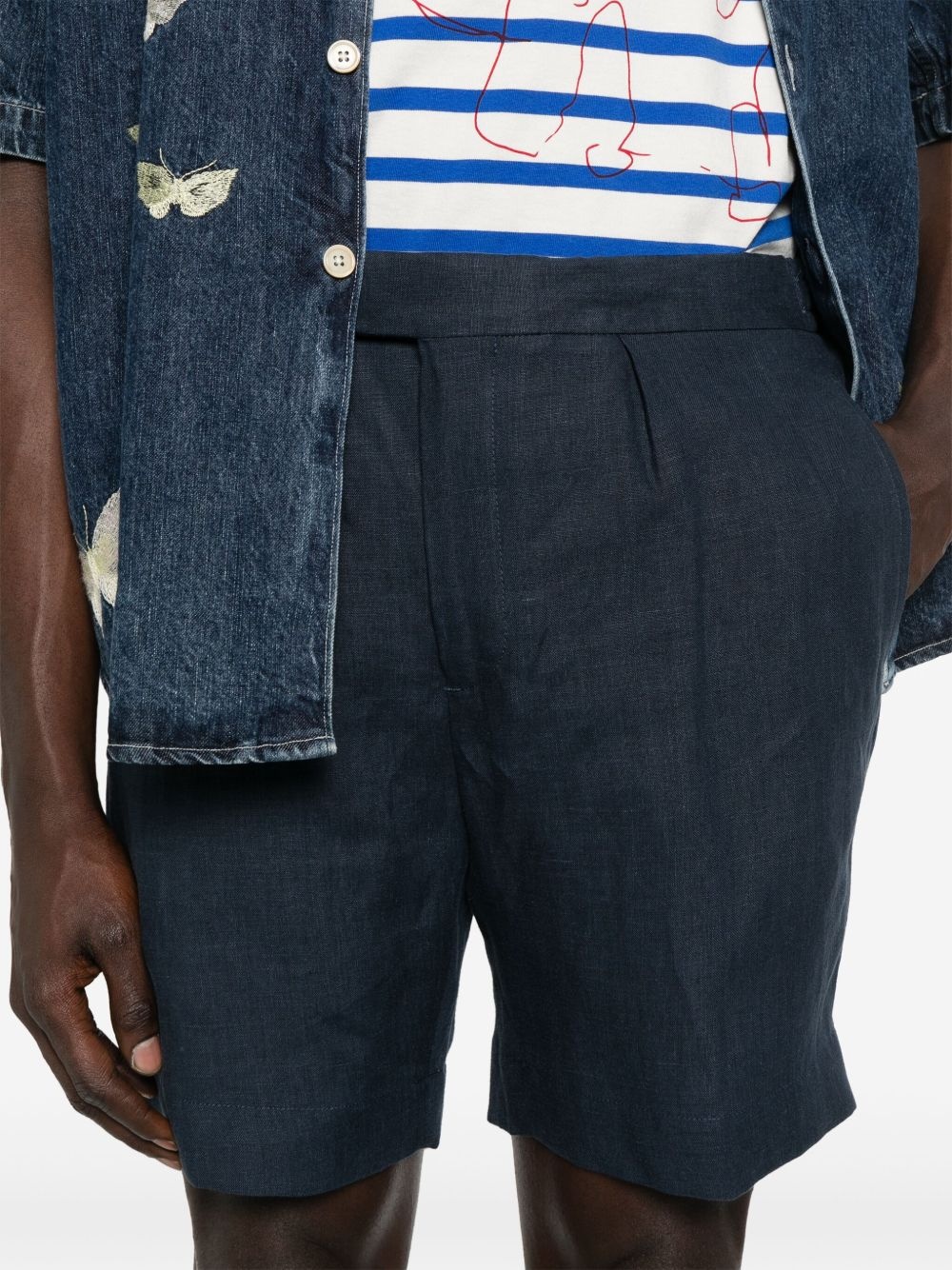 linen shorts - 5