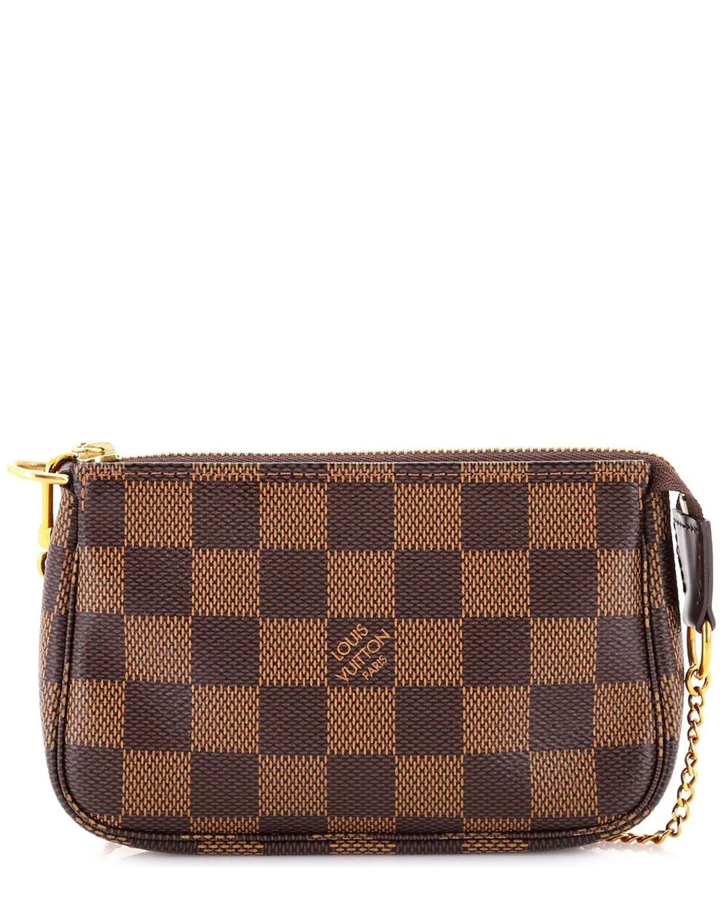 Louis Vuitton Brown Damier Pochette Accessoires Mini (Authentic Pre-Loved) - 1