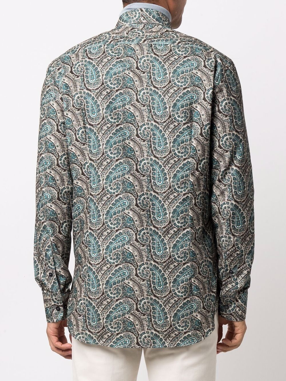 paisley-print long-sleeve shirt - 4