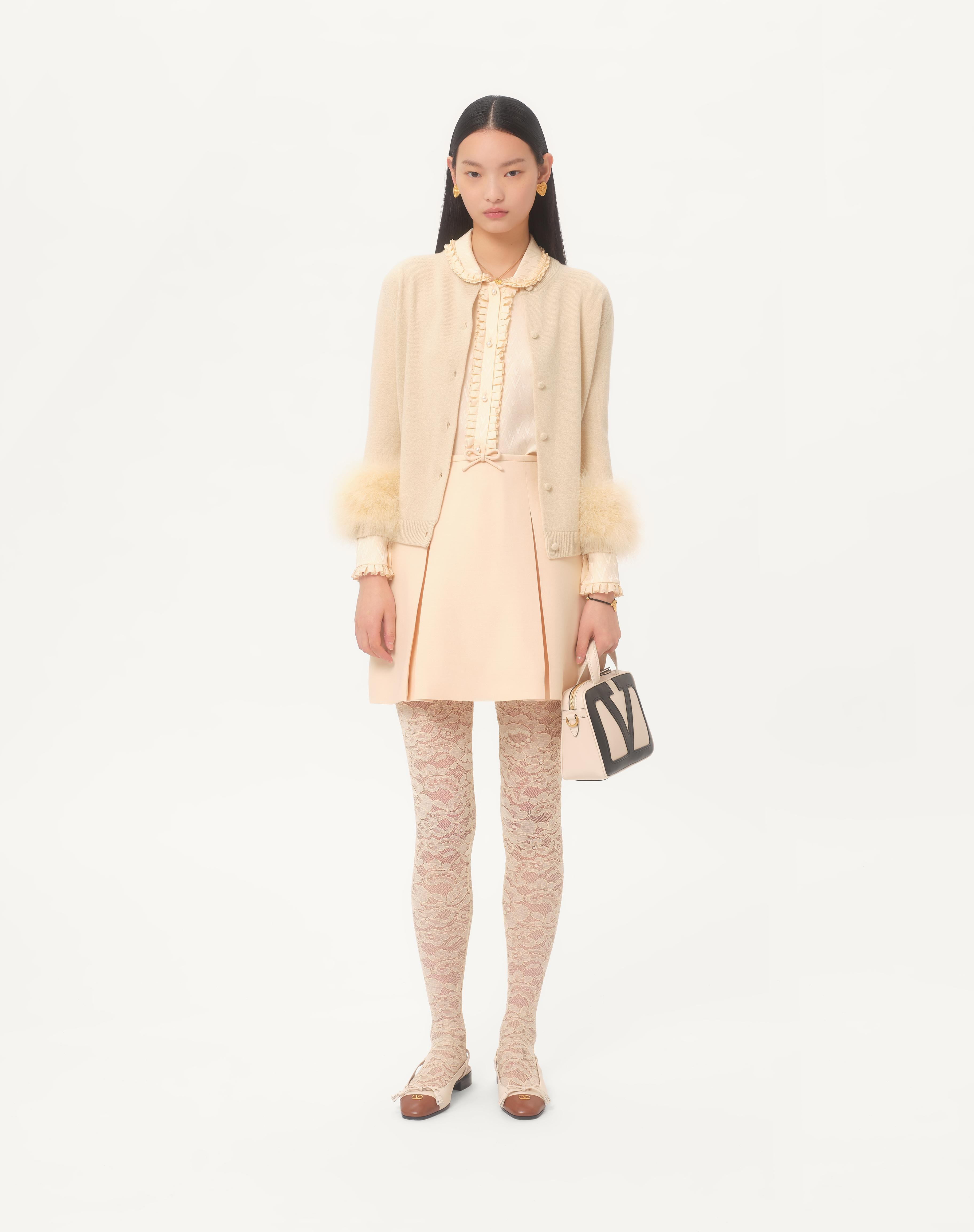 CARDIGAN WITH FEATHERS - 2