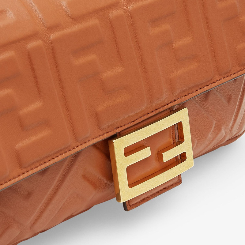 Brown nappa leather bag 6