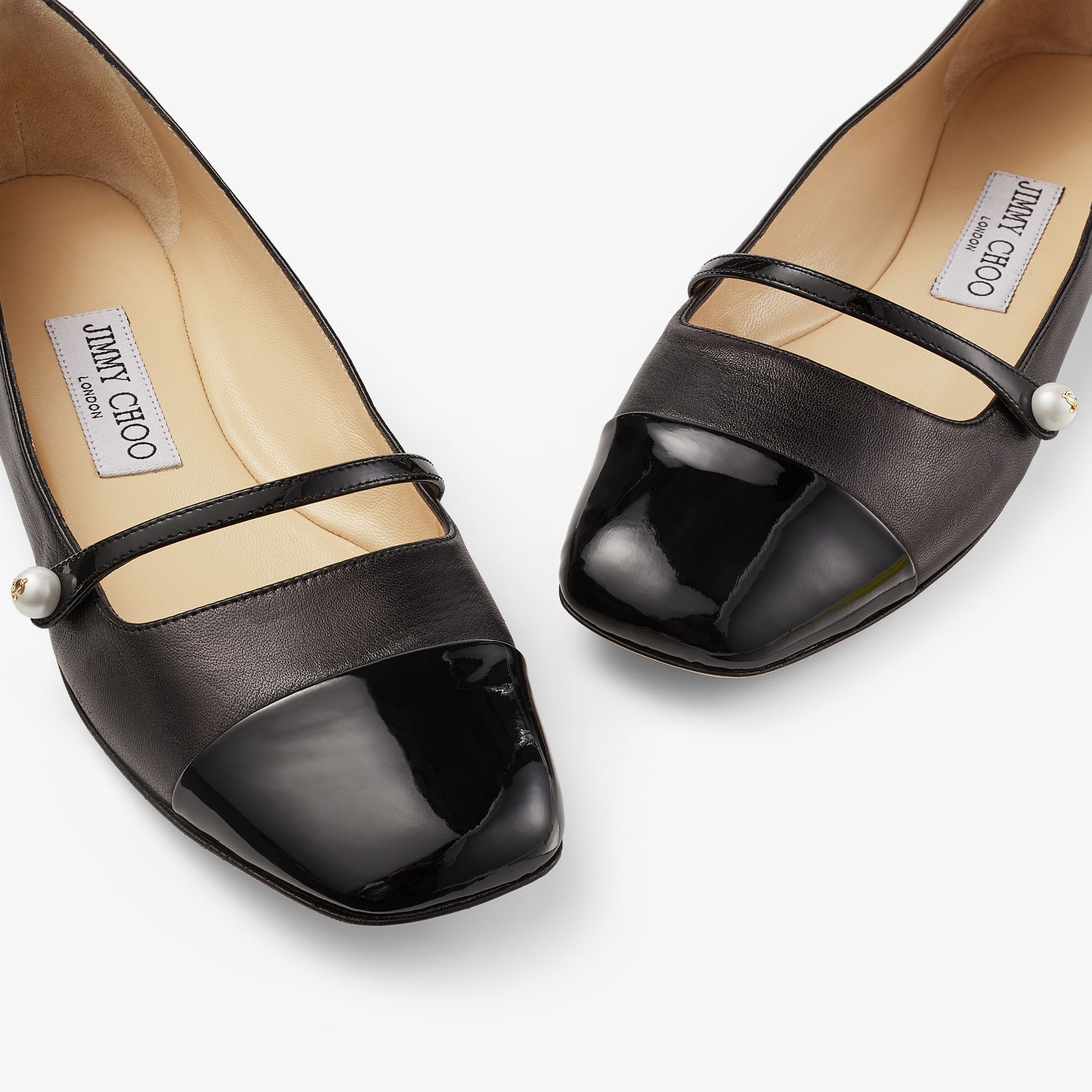 Elisa Flat
Black Nappa and Patent Leather Flats - 4